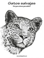 Gatos salvajes libro para colorear para adultos 1