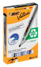 Marker Velleda ECO gruba końcówka Mix kolorów 4 sztuki