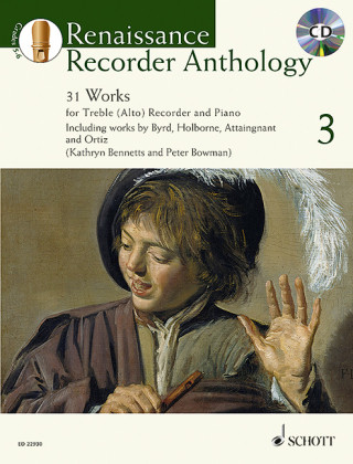 Renaissance Recorder Anthology, für Sopran-/Alt-Blockflöte und Klavier, m. Audio-CD. Vol.3