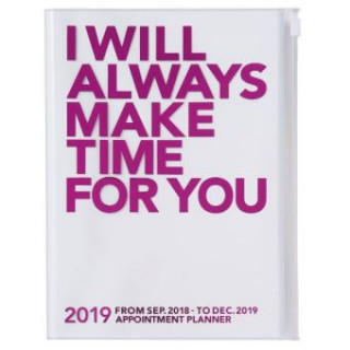 MARK'S Taschenkalender A5 vertikal, MAKE TIME, Pink 2019