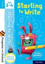 Progress with Oxford: Starting to Write Age 3-4