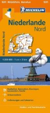 Michelin Niederlande Nord. Straßen- und Tourismuskarte 1:200.000