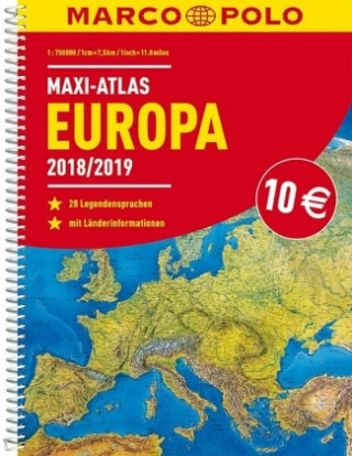 MARCO POLO Maxi-Atlas Europa 2018/2019