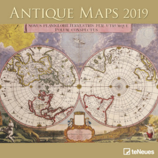 2019 ANTIQUE MAPS 30 X 30 GRID CALENDAR