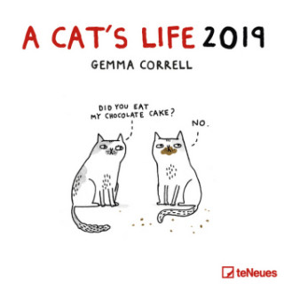 2019 A CATS LIFE 30 X 30 GRID CALENDAR