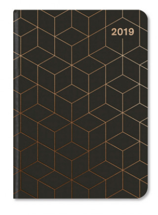 Midi Flexi Diary GlamLine Black/Copper 2019