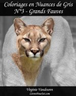 Coloriages en Nuances de Gris - N° 3 - Grands Fauves: 25 images de Grands Fauves toutes en nuances de gris ? colorier