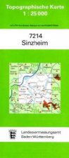 Topographische Karte Baden-Württemberg Sinzheim
