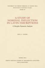 Study of Nominal Inflection in Latin Inscriptions