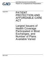Patient Protection and Affordable Care Act, largest issuers of health coverage participated in most exchanges, and number of plans available varied: r