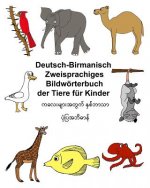 Deutsch-Birmanisch (Myanmar) Zweisprachiges Bildwörterbuch der Tiere für Kinder