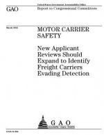 Motor carrier safety: new applicant reviews should expand to identify freight carriers evading detection: report to congressional committees