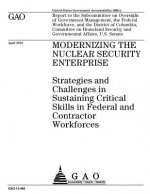 Modernizing the nuclear security enterprise: strategies and challenges in sustaining critical skills in federal and contractor workforces: report to t