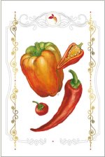 Karnet papryki 12x18 + koperta