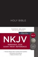 NKJV Holy Bible, Personal Size Giant Print Reference Bible, Black, Hardcover, 43,000 Cross References, Red Letter, Comfort Print: New King James Versi