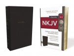 NKJV, Reference Bible, Compact Large Print, Leathersoft, Black, Red Letter, Comfort Print
