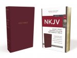 NKJV Holy Bible, Giant Print Center-Column Reference Bible, Burgundy Leather-look, 72,000+ Cross References, Red Letter, Comfort Print: New King James