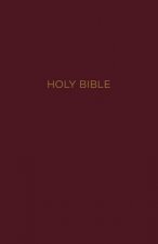 NKJV Holy Bible, Giant Print Center-Column Reference Bible, Burgundy Leather-look, Thumb Indexed, 72,000+ Cross References, Red Letter, Comfort Print: