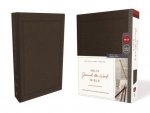 NKJV, Journal the Word Bible, Bonded Leather, Brown, Red Letter, Comfort Print