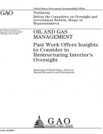 Oil and gas management: past work offers insights to consider in restructuring Interiors oversight: testimony before the Committee on Oversigh