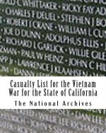 Casualty List for the Vietnam War for the State of California