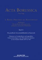 Preußische Universitätspolitik im Deutschen Kaiserreich