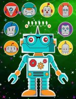 Robots Sticker Album 2 For Boys: 100 Plus Pages For PERMANENT Sticker Collection, Activity Book For Boys - 8.5 by 11