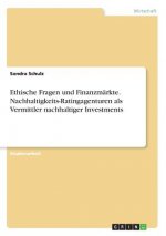 Ethische Fragen und Finanzmärkte. Nachhaltigkeits-Ratingagenturen als Vermittler nachhaltiger Investments
