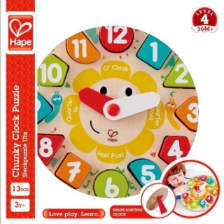 Hape Steckpuzzle Uhr (Kinderpuzzle)