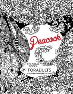 Peacock Coloring Books for Adults: Flower Edition Adult coloring book
