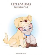 Cats and Dogs Coloring Book 1 & 2