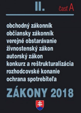 Zákony 2018 II. časť A