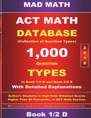2018 ACT Math Database 1-2 D