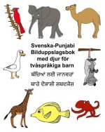 Svenska-Punjabi Bilduppslagsbok med djur för tv?spr?kiga barn