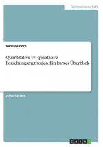 Quantitative vs. qualitative Forschungsmethoden. Ein kurzer Überblick