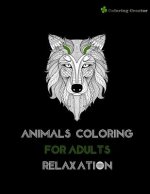 Animals Coloring For Adults Relaxation: Stress Relieving Animal