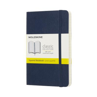 Moleskine Sapphire Blue Notebook Pocket Squared Soft