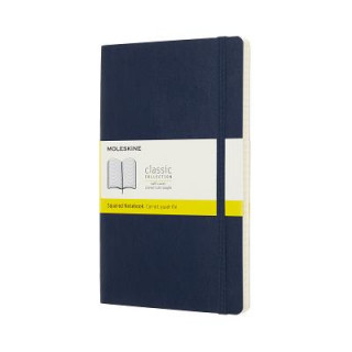 Moleskine Sapphire Blue Notebook Large Squared Soft