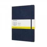 Moleskine Sapphire Blue Notebook Extra Large Squared Soft