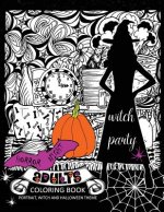Horror Night Adults coloring book: Skull and Witch Design for Relaxation
