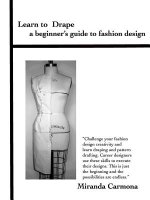 Learn to Drape a beginner's guide to fashion design
