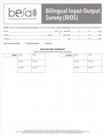 Bilingual English-Spanish Assessment (TM) (BESA (TM)): Bilingual Input-Output Surveys (BIOS)