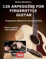120 ARPEGGIOS For FINGERSTYLE GUITAR: Easy and progressive acoustic guitar method with tablature, musical notation and YouTube video