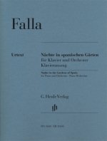 Nächte in spanischen Gärten für Klavier und Orchester, Urtext