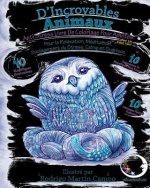 ANTI-STRESS Livre De Coloriage Pour Adultes Sur Un Fond Noir: D'Incroyables Animaux