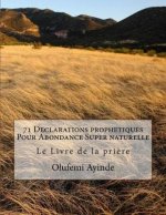 71 Declarations prophetiques Pour Abondance Super naturelle: Le Livre de la pri?re