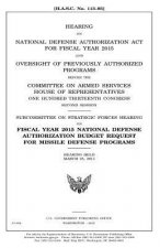 Hearing on National Defense Authorization Act for Fiscal Year 2015 and oversight of previously authorized programs before the Committee on Armed Servi