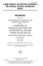 A more efficient and effective government: the National Technical Information Service