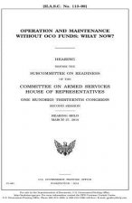Operation and maintenance without OCO funds: what now?