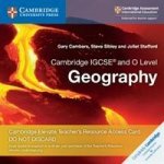 Cambridge IGCSE (R) and O Level Geography Cambridge Elevate Teacher's Resource Access Card